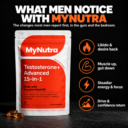 MyNutra® - Testosterone+ Advanced 15-in-1 Softgels